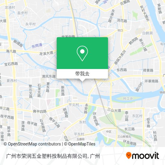 广州市荣润五金塑料投制品有限公司地图