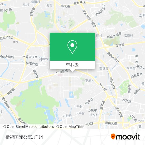 祈福国际公寓地图