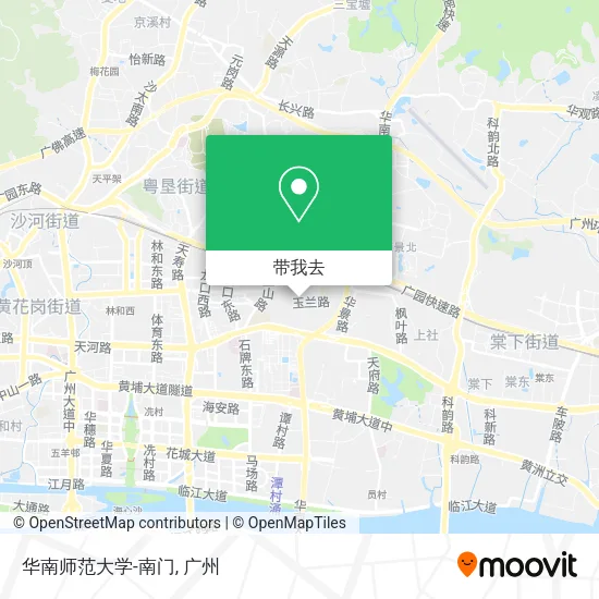 华南师范大学-南门地图