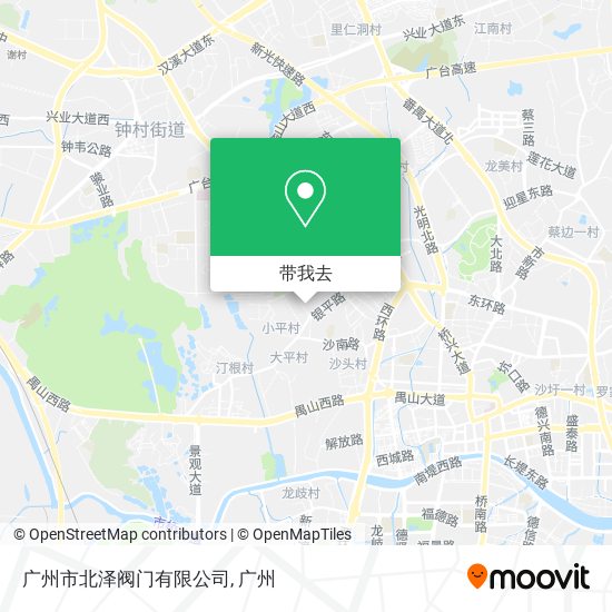 广州市北泽阀门有限公司地图