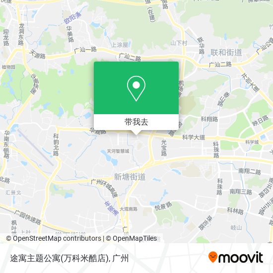 途寓主题公寓(万科米酷店)地图
