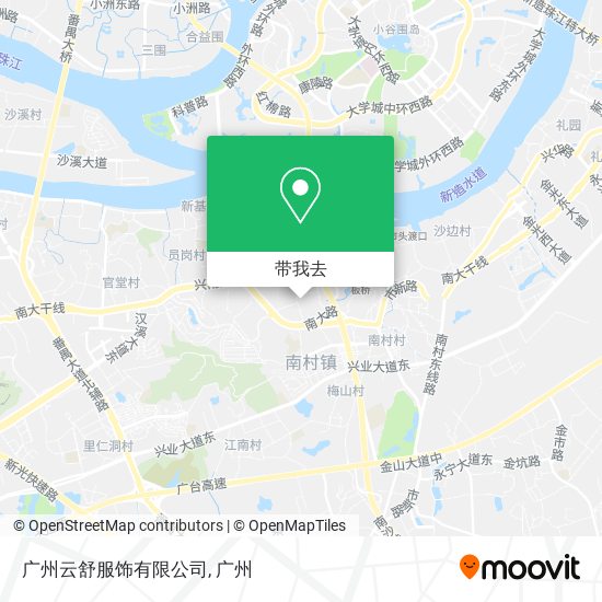 广州云舒服饰有限公司地图