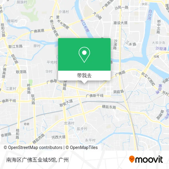 南海区广佛五金城5馆地图