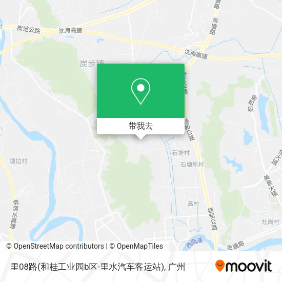 里08路(和桂工业园b区-里水汽车客运站)地图
