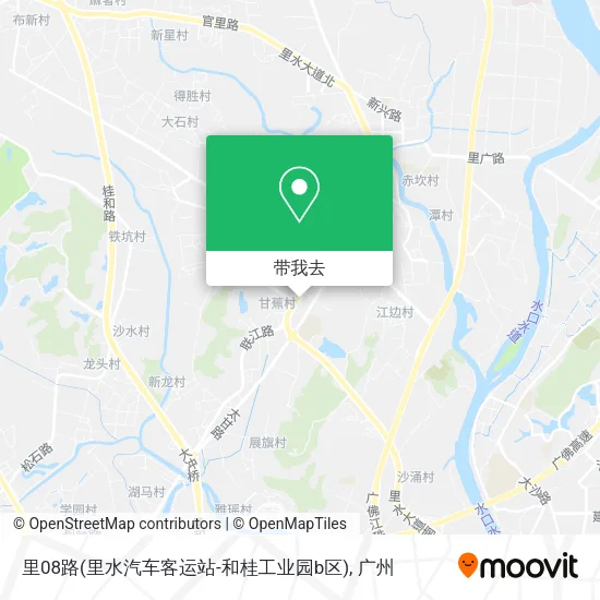 里08路(里水汽车客运站-和桂工业园b区)地图