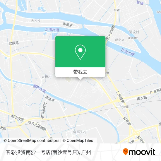 客彩投资南沙一号店(南沙壹号店)地图