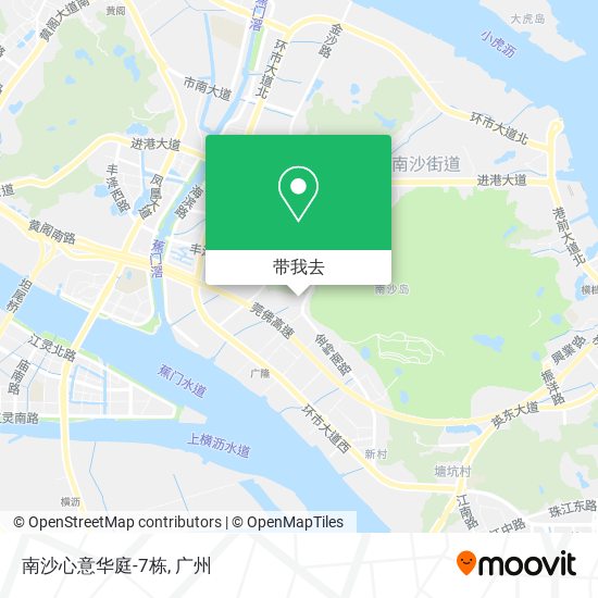南沙心意华庭-7栋地图