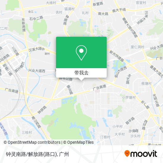 钟灵南路/解放路(路口)地图