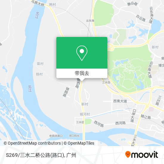 S269/三水二桥公路(路口)地图