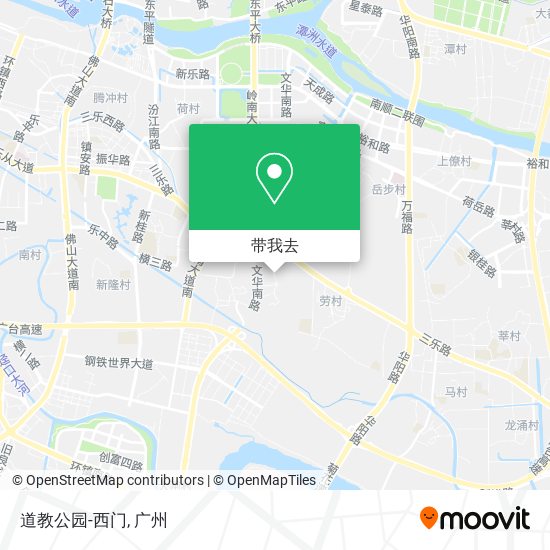 道教公园-西门地图