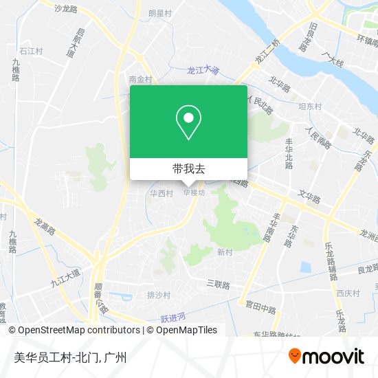 美华员工村-北门地图