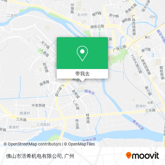 佛山市涪希机电有限公司地图