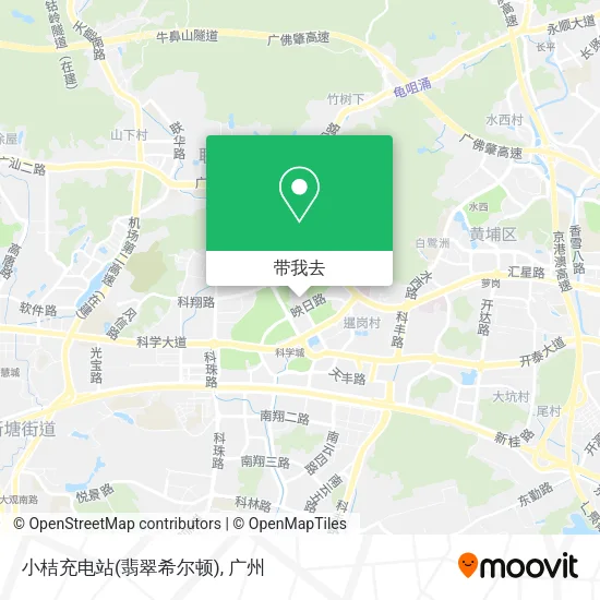 小桔充电站(翡翠希尔顿)地图