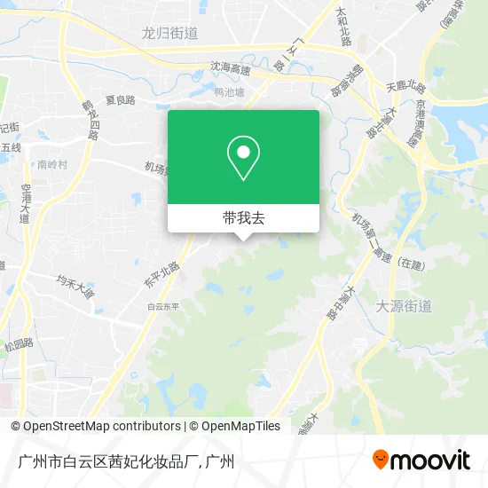 广州市白云区茜妃化妆品厂地图