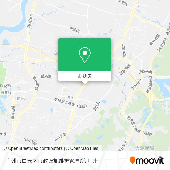 广州市白云区市政设施维护管理所地图