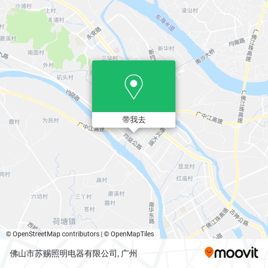佛山市苏赐照明电器有限公司地图