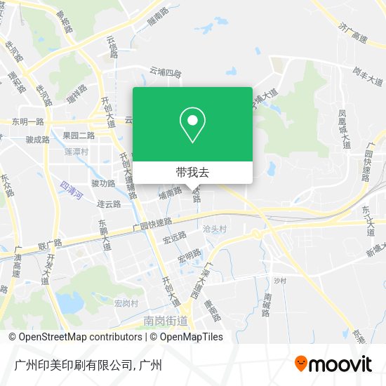 广州印美印刷有限公司地图