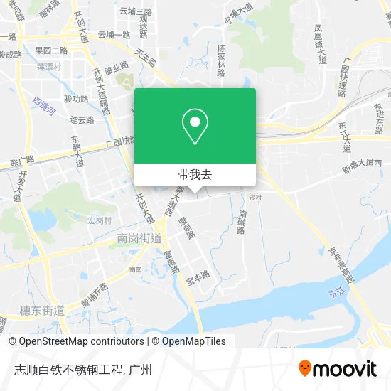 志顺白铁不锈钢工程地图