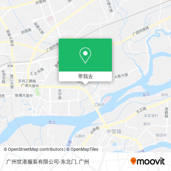 广州世港服装有限公司-东北门地图