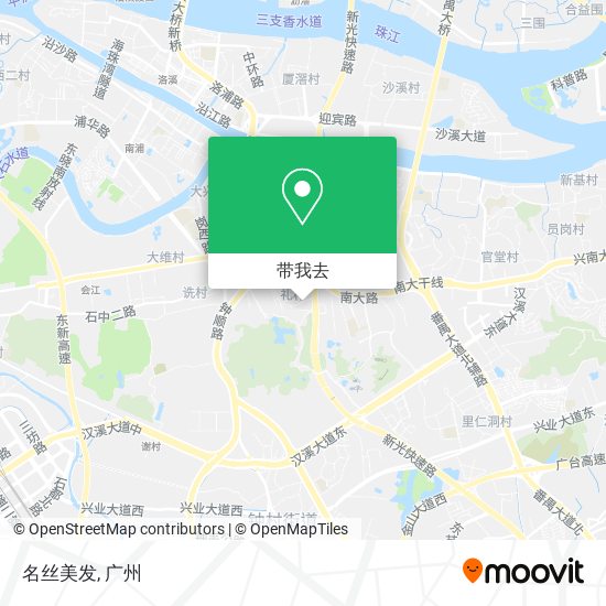 名丝美发地图