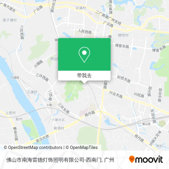 佛山市南海雷德灯饰照明有限公司-西南门地图