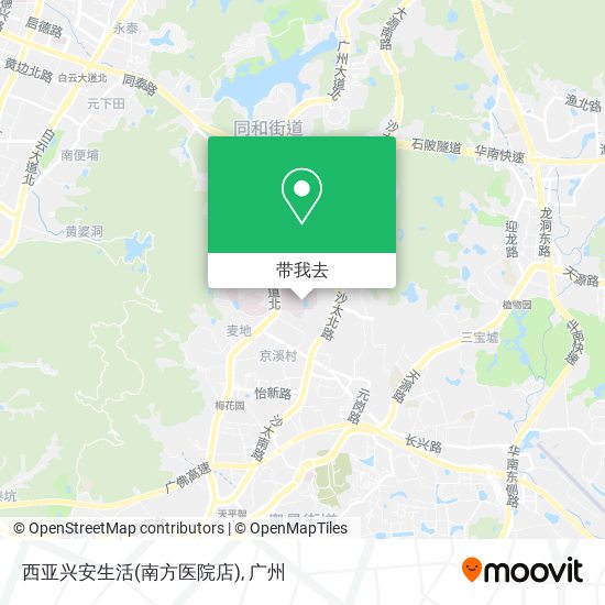 西亚兴安生活(南方医院店)地图