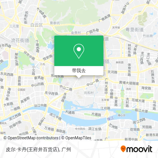 皮尔·卡丹(王府井百货店)地图