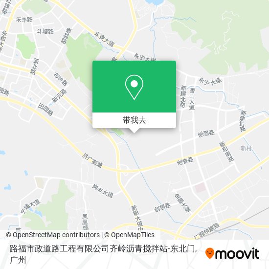 路福市政道路工程有限公司齐岭沥青搅拌站-东北门地图