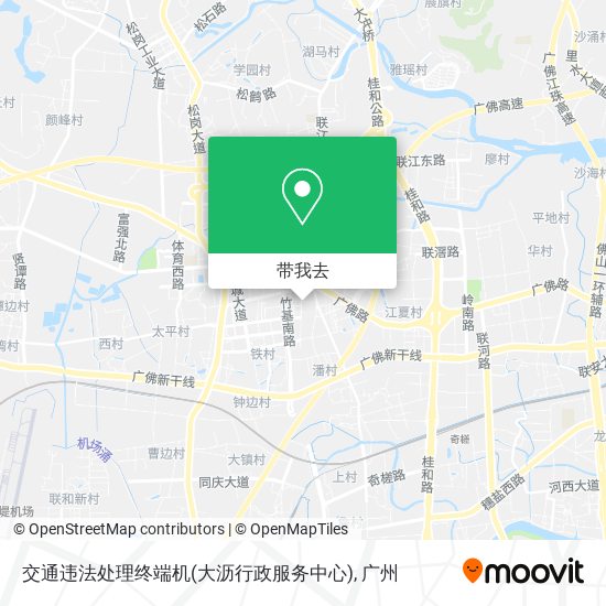 交通违法处理终端机(大沥行政服务中心)地图
