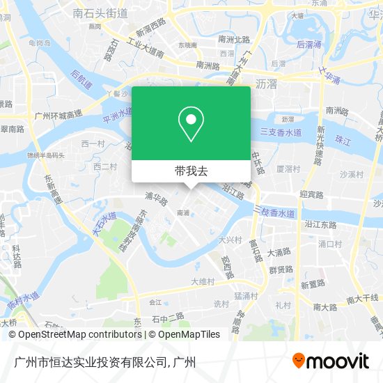 广州市恒达实业投资有限公司地图