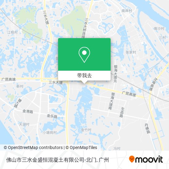 佛山市三水金盛恒混凝土有限公司-北门地图