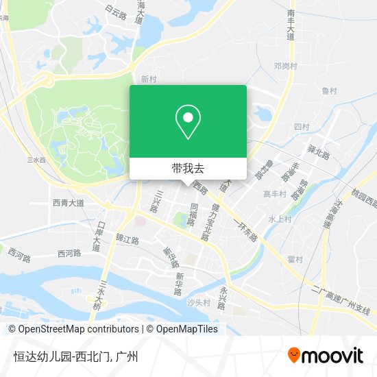 恒达幼儿园-西北门地图