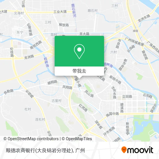 顺德农商银行(大良锦岩分理处)地图