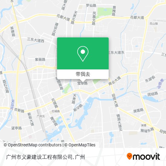 广州市义豪建设工程有限公司地图