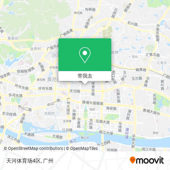 天河体育场4区地图