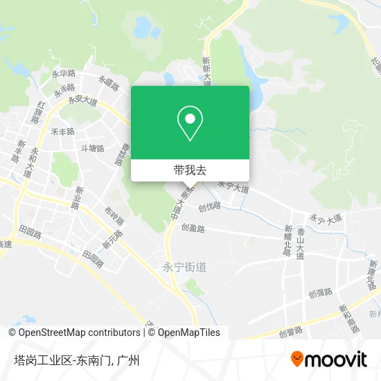 塔岗工业区-东南门地图
