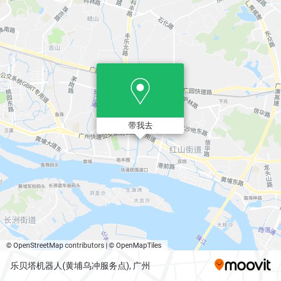 乐贝塔机器人(黄埔乌冲服务点)地图