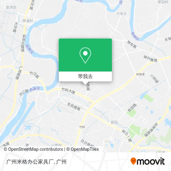 广州米格办公家具厂地图
