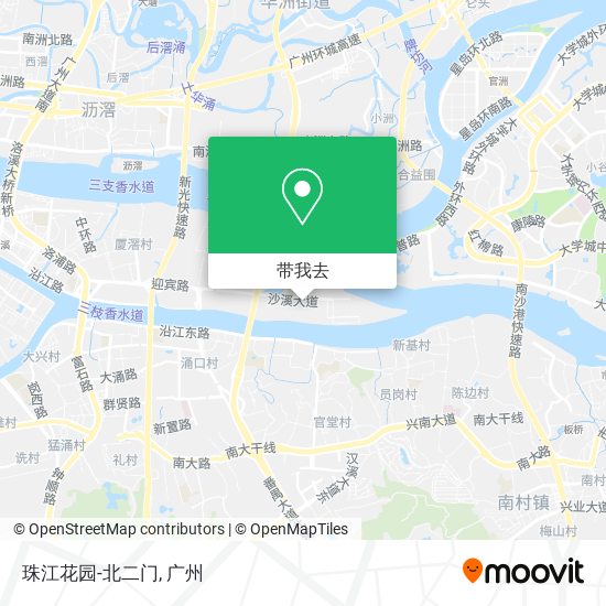 珠江花园-北二门地图