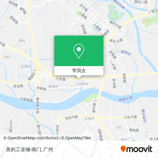 美的工业城-南门地图