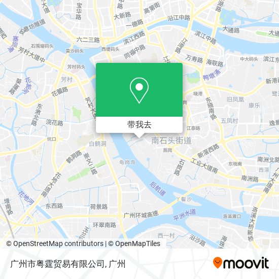 广州市粤霆贸易有限公司地图