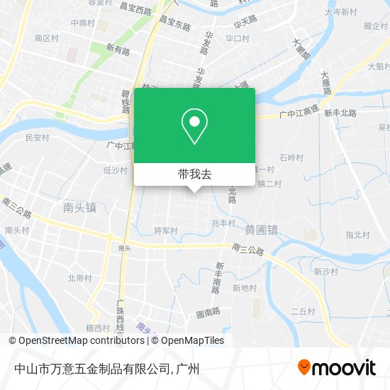 中山市万意五金制品有限公司地图
