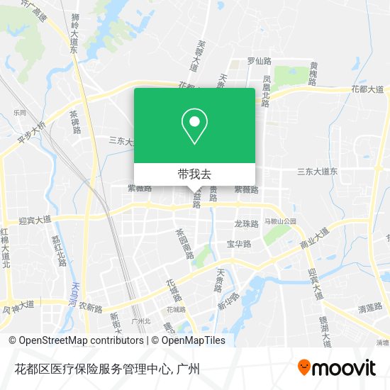 花都区医疗保险服务管理中心地图