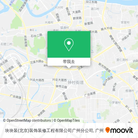 块块装(北京)装饰装修工程有限公司广州分公司地图