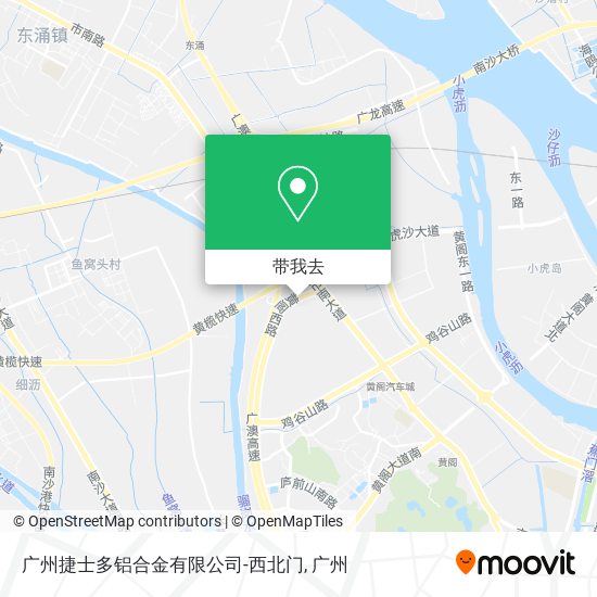 广州捷士多铝合金有限公司-西北门地图