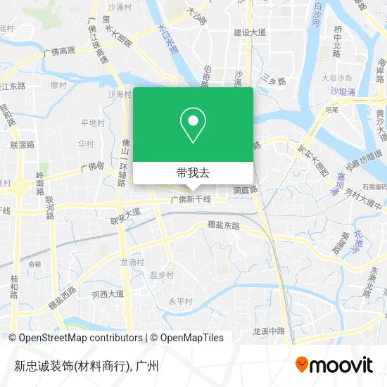 新忠诚装饰(材料商行)地图