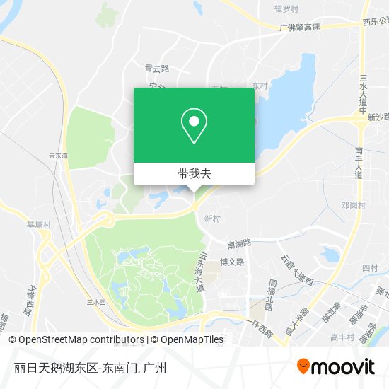 丽日天鹅湖东区-东南门地图