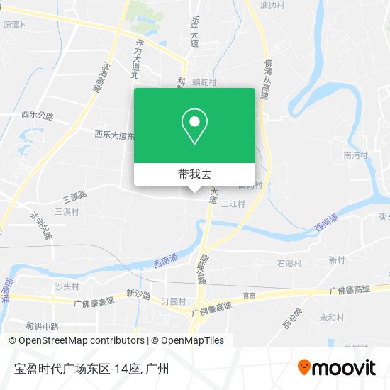 宝盈时代广场东区-14座地图