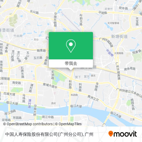 中国人寿保险股份有限公司(广州分公司)地图