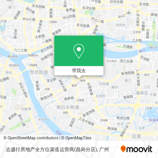 志盛行房地产全方位渠道运营商(昌岗分店)地图